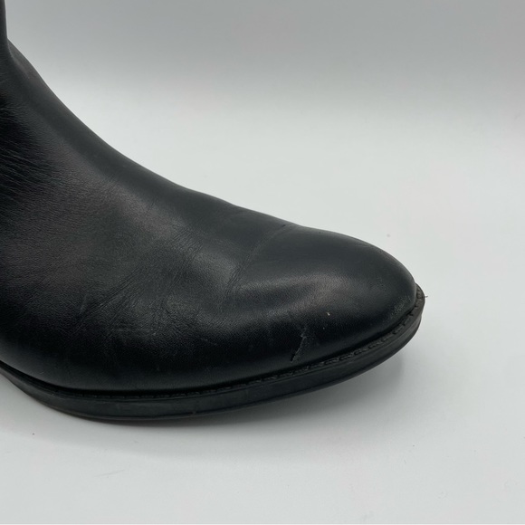 Sam Edelman Pembrooke Black Suede Leather Riding Boots Tall Knee High - Picture 12 of 15